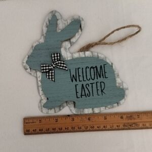 Blue Easter Bunny Wall Decor